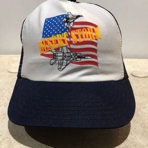 Vintage 90s Desert Storm SnapBack Trucker Hat